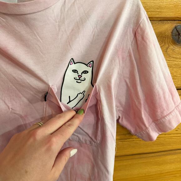 RIPNDIP Lord Nermal Pink Pocket Tee Size S - Picture 3 of 6